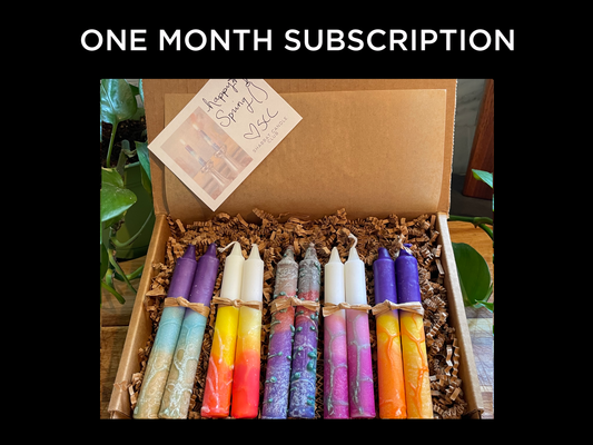 One (1) Month Candle Box