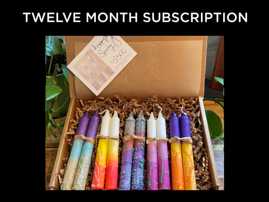 Twelve (12) Month Candle Subscription